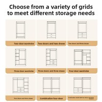 Armoire de rangement moderne et minimaliste Dongma pour chambre à coucher, design suspendu, pliable et drainable, idéale pour petit appartement