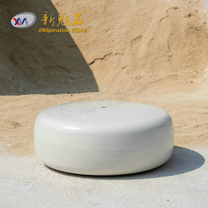 Nuevos Materiales de Construcción de Piedra, Banco de Hormigón GRC Gris para Interiores y Exteriores, Asiento para Parque o Plaza, Xms001 - Product Image 2
