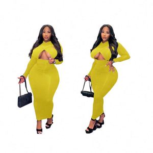 Nuova tendenza L-4Xl autunno e inverno a maniche lunghe a maniche lunghe abito Casual alla moda donna taglie forti <span class=keywords><strong>abbigliamento</strong></span> donna - Product Image 6