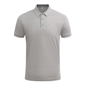 Promotional <b>Polo</b> Shirt Solid Color Polyester Breathable Daily Wear Short Sleeve Collared Men's Uniform Work Clothes - Product Image 1