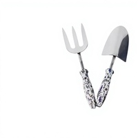 Ensemble d'outils de jardinage en acier inoxydable, deux pièces, directement de l'usine : plateau de plantation de fleurs, pot décoratif, arrosoir, outils de jardinage pour plantes