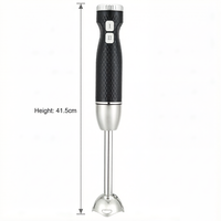 Mixeur Plongeant Électrique Manuel en Acier Inoxydable 400 Watts à Bouton Poussoir pour Usage Domestique et Hôtelier