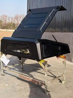 Neues Design Harte Faltbare Pickup-Truck-Ladeflächenabdeckung 3-Wege-Öffnung Mit Gasdruckfedern für Helrax, Ford Ranger, F150, F250 Harte Dreifach-Faltabdeckung