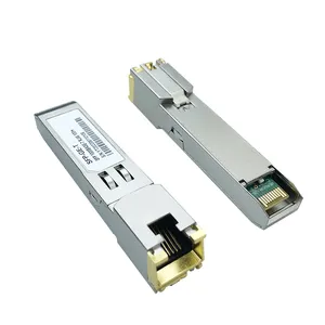 Modul Optik Port Listrik Gigabit 1.25G 100M Modul Transceiver SFP Ke RJ45 Kompatibel dengan Cisco GLC-T Huawei SFP-GE-T