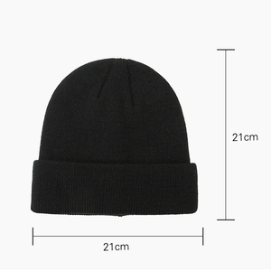 Bán Buôn Tùy Chỉnh Thêu Logo Đồng Bằng Lông Cừu Màu Đen Lót Knit Cap <span class=keywords><strong>Beanie</strong></span> Men Giá Rẻ Mũ Mùa Đông - Product Image 5