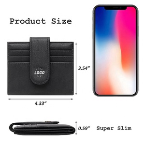 BSCI Women's Slim Bifold RFID Blocking Credit Card Holder Minimalist Zipper Coin Pocket <b>Small</b> <b>Wallets</b> - Product Image 2