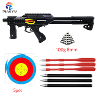 Kit de lance-pierre double usage Piaoyu, capable de tirer des billes d'acier et des flèches, puissant lance-pierre de chasse pour le tir sur cible en extérieur