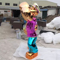 Statue de Popeye de 150 cm, figurine de dessin animé, sculpture en résine et fibre de verre personnalisée en usine pour la décoration de galerie d'art et de centre commercial