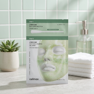 CELIMAX Ji Woo Gae Cica PHA Peel 2-Step Gel Mask 1EA Masque en gel 2 étapes hydratant et apaisant pour le visage, soin coréen - Product Image 3