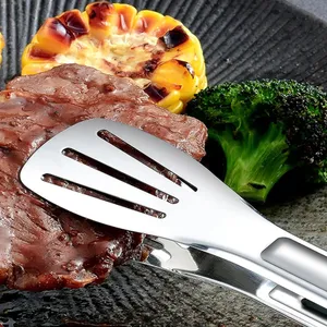 Nouvelles pinces alimentaires en acier inoxydable pour barbecue, viande, salade, pain, pince de buffet antidérapante, outils de cuisine, gadgets de cuisine - Product Image 3