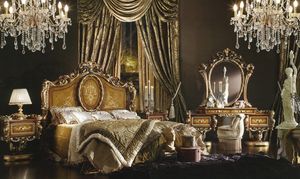 ארמון מלכותי הבארוק קלאסי עיצוב עץ מלך גודל מיטה - Product Image 2