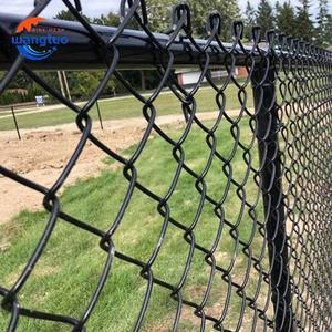 Malla ciclónica galvanizada de alambre de 2.5mm y 3mm, valla de alambre de eslabones de cadena de hierro recubierta de PVC, puerta de valla para jardín - Product Image 2