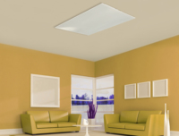 Panneau de chauffage infrarouge intelligent à LED ultra-mince avec thermostat et télécommande, idéal pour les vacances, chauffage rapide au plafond – Ventes flash