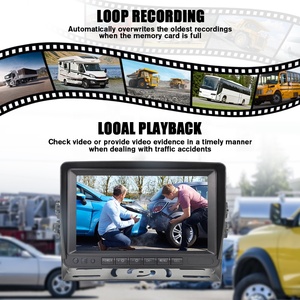 Sistema di Gestione Flotta <span class=keywords><strong>con</strong></span> <span class=keywords><strong>Telecamera</strong></span> a 360° <span class=keywords><strong>per</strong></span> Monitoraggio Camion e Auto, Schermo LCD Android da 7 Pollici, Registratore Video - Product Image 6