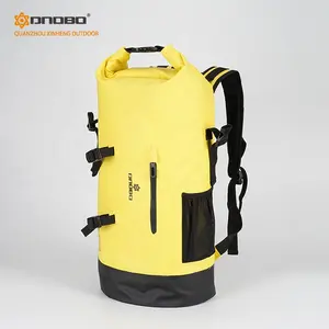 Mochila impermeable personalizada de Lona de PVC, mochila seca para senderismo al aire libre, Trekking, 20L, amarilla