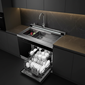 Lave-<span class=keywords><strong>vaisselle</strong></span> <span class=keywords><strong>encastrable</strong></span> double face de haute qualité, capacité 13 couverts, <span class=keywords><strong>A</strong></span>++, en acier inoxydable, commande intelligente, pour hôtels - Product Image 3