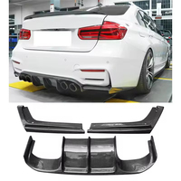 Offre Spéciale M3 F80 M4 F82 F83 diffuseur arrière en Fiber de carbone pour BMW M3 F80 M4 F82 F83 pare-chocs arrière de voiture sous le séparateur de lèvre