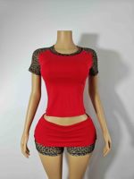 Ensemble Lounge Premium Doux Personnalisé Deux Pièces : Haut Halter et Pantalon Évasé à Jambes Larges avec Imprimé Léopard, Idéal pour les Grandes Tailles – Collection Automne 2026