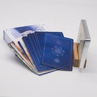 WJPC - Vente en gros de cartes de tarot personnalisées, impression de cartes d'oracle, bords argentés, jeu de cartes de tarot avec boîte et guide