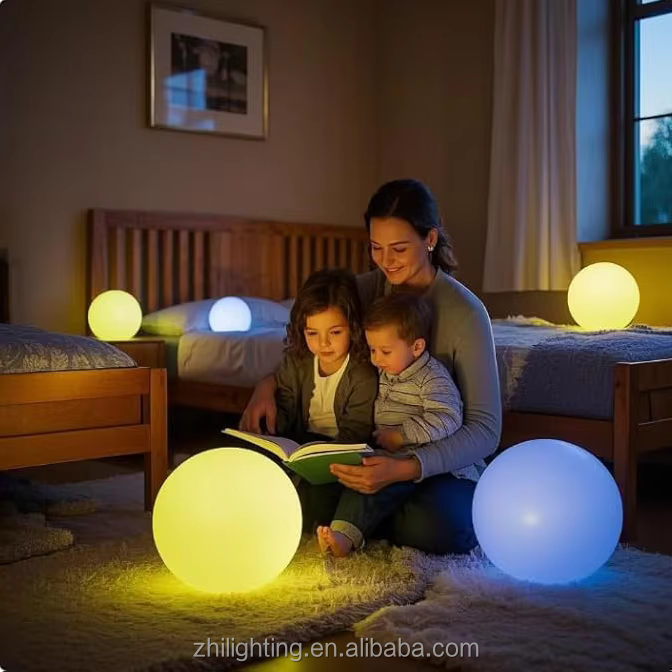 Colorful Outdoor Round Ball Decorative LED 16RGB Solar Pool Floating Light for Landscape Charging Garden Beach Waterproof Ball