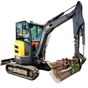 Excavatrice compacte Volvo ECR25D d'occasion de haute qualité, fabriquée en Suède, 6 tonnes, avec pince hydraulique, certifiée CE, et brise-roche - Product Image 1