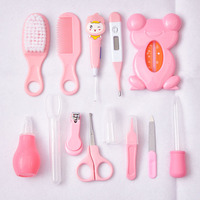 WELLFLYER - Prix d'usine - Trousse de soins et de toilette pour bébé 13 pièces - Ensemble de manucure et pédicure pour le soin des bébés
