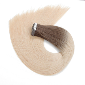 Top europeo di qualità 100g marrone frassino per Ombre biondo platino <span class=keywords><strong>capelli</strong></span> umani grezzi-in extension di colore colorato extension per <span class=keywords><strong>capelli</strong></span> - Product Image 1