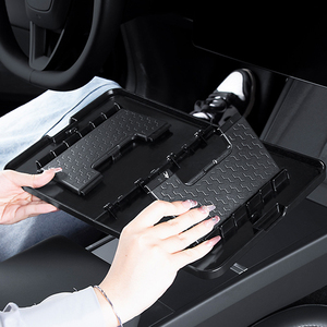 แบบพกพาเหมาะสำหรับรุ่นเทสลารุ่นจูนิเปอร์3Y พับเก็บได้ควบคุมส่วนกลางโต๊ะเก็บอาหารสำหรับอุปกรณ์เสริมรถยนต์ - Product Image 4