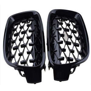 Rejilla de parachoques delantero para BMW Serie 3 F30 F35, plástico ABS con moldura cromada para actualización y reequipamiento. - Product Image 2