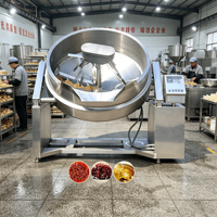 Machine de traitement entièrement automatique de la sauce chili et du caramel, mélangeur de cuisson au gaz