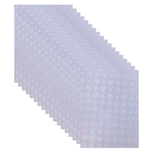 Uv kháng mô hình trong suốt Holographic lạnh Laminate CuộN Sao lớp phủ trái TIM PET Bopp thiết kế phim PVC Stickers cho Craft - Product Image 1