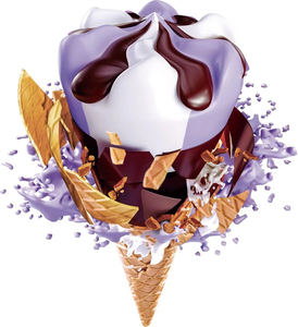 Prix d'usine, crème glacée au lait aromatisée à la vanille avec cornet 75g, crème glacée au chocolat, crème glacée aux fruits congelés - Product Image 2