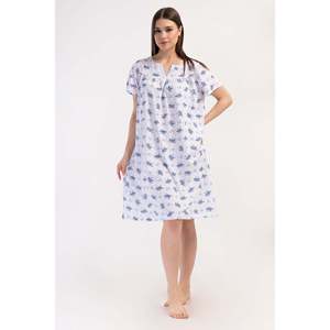 KADIN SUPREM KISA KOL KISA BOY MARAS GECELIK - AZUL - AZUL - Product Image 1