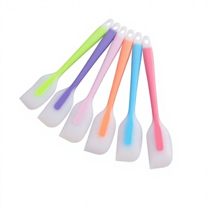 Spatule en silicone intégrée translucide, petit outil de pâtisserie, spatule à <span class=keywords><strong>crème</strong></span> et couteau mélangeur pour gâteaux - Product Image 1