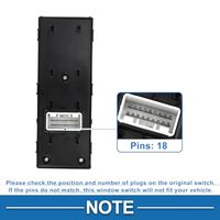Nuevo interruptor elevalunas eléctrico para coche 93571-D9200, interruptor de control delantero para Sportage 2016-2018, negro