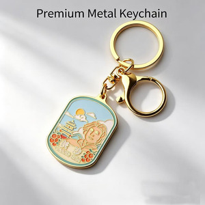 Llavero de metal personalizado de alta calidad con esmalte para decoración de bolsos, llavero de regalo con diseño colorido - Product Image 4