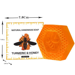 Jabón de cúrcuma y miel hecho a mano <span class=keywords><strong>natural</strong></span> personalizado al por mayor de fábrica - Product Image 3
