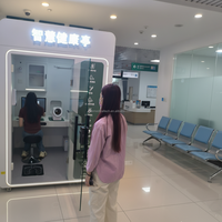 Kiosque de santé intelligent multifonctionnel de télémédecine IA Huasheng Medical pour auto-contrôle OEM HS-S560