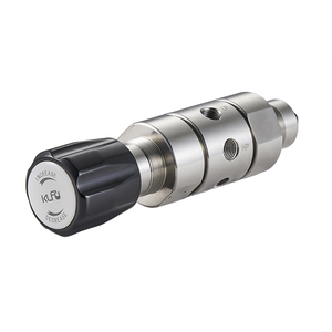 Regulador de gas de doble etapa de acero inoxidable 316L de alta pureza Diseño de baja presión de flujo pequeño sin esfera - Product Image 2