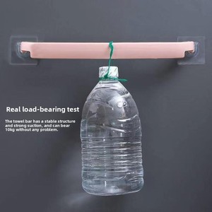 Wholesale Wall-Mounted Single Tier Plastic Bathroom Slipper Rack No-<b>Drill</b> Required Behind-Door Toilet Storage Organizer - Product Image 4