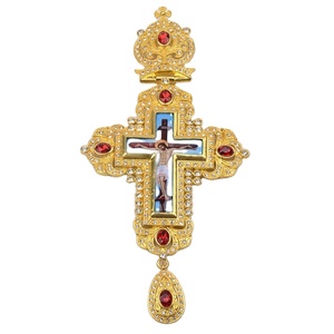<span class=keywords><strong>El</strong></span> más nuevo de alta calidad de aleación de Bishop 120 cm cadena de enlace ortodoxo de Oro Grande ruso cruz Pectoral para las oraciones - Product Image 1