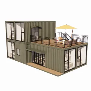 20ft 40ft Multi-storey Prefab Container Houses Reception Center Hotel Eco-friendly Cost-effective Modular Container House