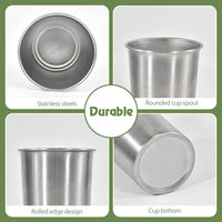 Usine économique simple paroi en acier inoxydable tasse mode bière tasse 7 en 1 ensemble gobelets voyage tasses Camping tasse