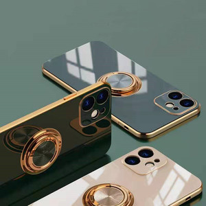 Funda de teléfono móvil a prueba de golpes, cubierta de lujo con soporte de silicona suave para <span class=keywords><strong>iphone</strong></span> <span class=keywords><strong>7</strong></span> <span class=keywords><strong>7</strong></span> plus 11 12 pro - Product Image 1