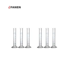 Fanen Laboratory Glassware High Boro3.3 Vidrio Graduado Cilindro de medición Cilindro de borosilicato de vidrio