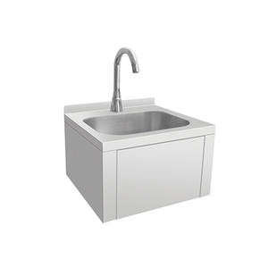 Lavabo à <span class=keywords><strong>main</strong></span> mural en acier inoxydable durable avec contrôle du genou, parfait pour le service alimentaire, la médecine et l'hospitalité - Product Image 5