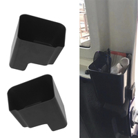 Lot de 2 organiseurs de poche pour portière, boîte de rangement pour Jeep Wrangler JL 2018-2023, accessoires intérieurs, plateau de rangement latéral en plastique pour portière