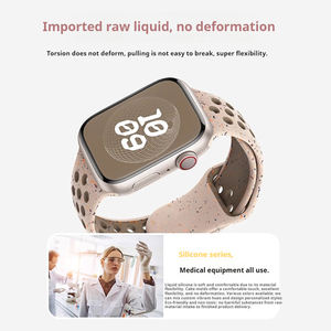 Correa de Reloj de Silicona de Dos Tonos Compatible con Iwatch11, Transpirable, con Hebilla en Forma de Mariposa, Correa Deportiva para Reloj, Venta al por Mayor - Product Image 5