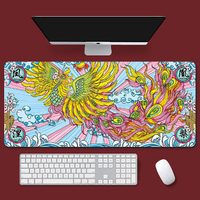 Grand tapis de souris Dragon de Style chinois, tapis de jeu noir, tapis de clavier en caoutchouc, tapis de bureau, tapis de Table, tapis de souris