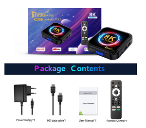 Hicyber กล่องทีวี Ultra HD 8K RK3528 TV98 4GB RAM 64GB ROM Dual Band 2.4G & 5G WIFI Android Smart Media Player - Product Image 6